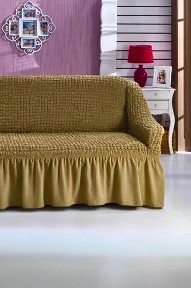 3 Kişilik Pamuklu Koltuk Kanepe Örtüsü - 6