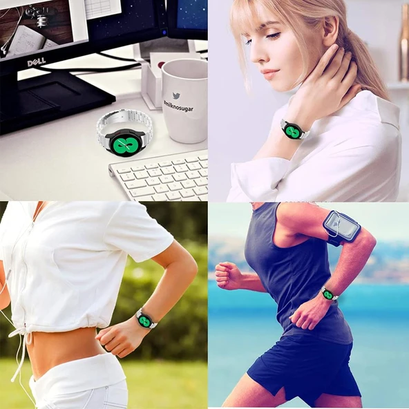 Samsung Galaxy Watch 4 5 6 7 Pro 40 42 44 46mm Uyumlu Çelik Kordon - Resim 10