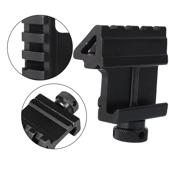 Taktik 45 Derece Açı Ofset Yan Adaptörü Rts 20mm Picatinny Ray - 3