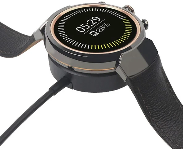 Asus Zenwatch 3 ile Uyumlu Saat Usb Şarj Cihazı Kablosu - Resim 2