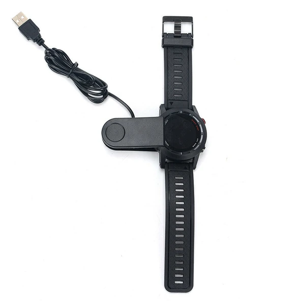 Garmin Fenix 2 ile Uyumlu Saat Usb Şarj Cihazı Kablosu - Resim 3