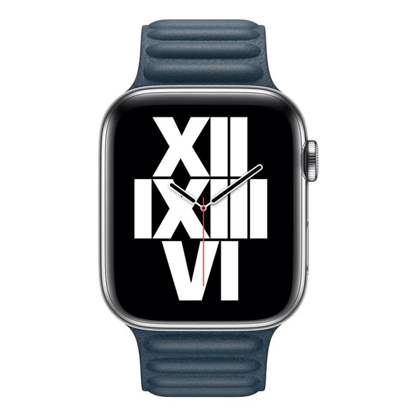Apple Watch 7 8 9 10 Seri 40 41 42mm Uyumlu Leather Link Kordon - Resim 2