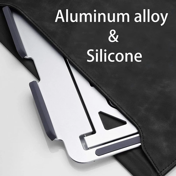 Macbook ile Uyumlu NotebookTaşınabilir Ayarlanabilir Ergonomik Stand ND06 - 5
