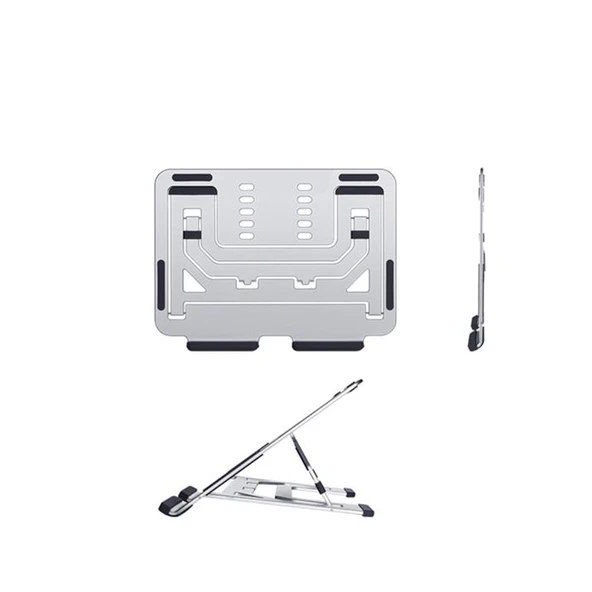 Macbook ile Uyumlu NotebookTaşınabilir Ayarlanabilir Ergonomik Stand ND06 - 6