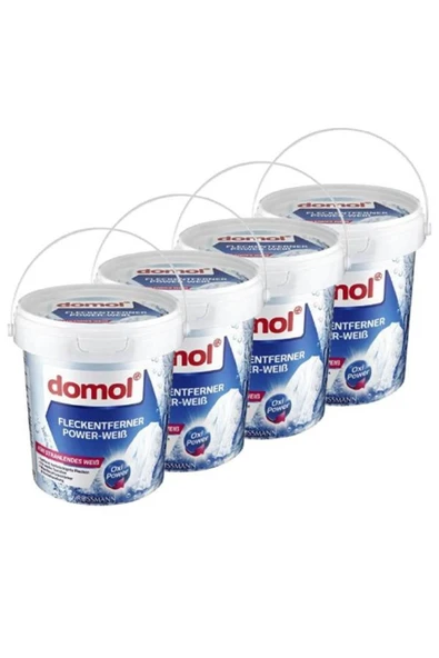 DOMOL Mucizevi Oxi Güç Beyazlara Özel Leke Çıkarıcı Toz 750 Gr (4 Adet)
