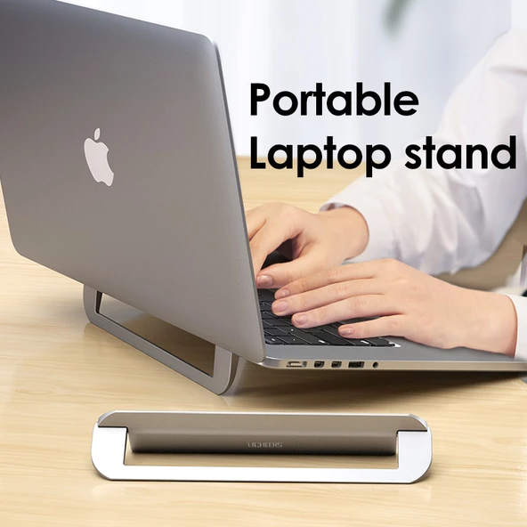 Licheers LC-344 ile Uyumlu Alüminyum Laptop Notebook Macbook Stand 10-17 inç - 10