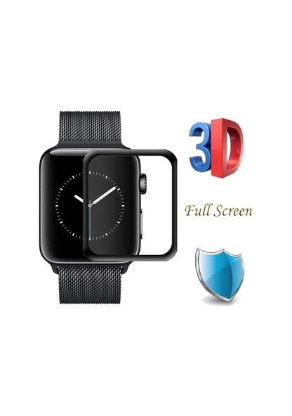 Apple Watch 4 5 40 mm 3D Tam Kaplayan Cam Ekran Koruyucu Filmi - Resim 2