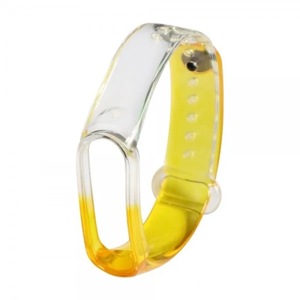Xiaomi Mi Band 3 4 Akıllı Bileklik Uyumlu Şeffaf Silikon Kordon - 9