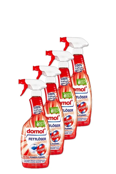 DOMOL Yağ Çözücü Sprey 750 ml 4 Adet