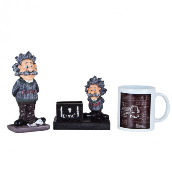 Einstein Kartvizitlik Einstein Biblo Kupa Üçlü Set - 1