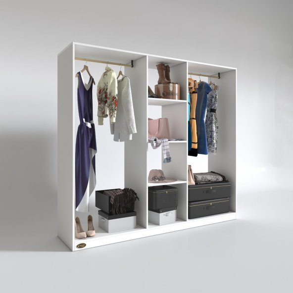 Kenzlife giysi dolabı temel 180X200X40 byz gardırop - 2