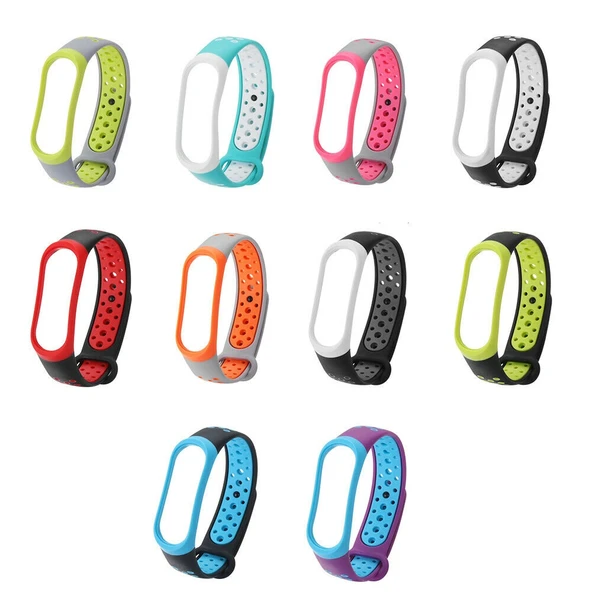 Xiaomi Mi Band 3 4 Uyumlu Akıllı Bileklik Kordon Kayış Spor Model ürün görseli