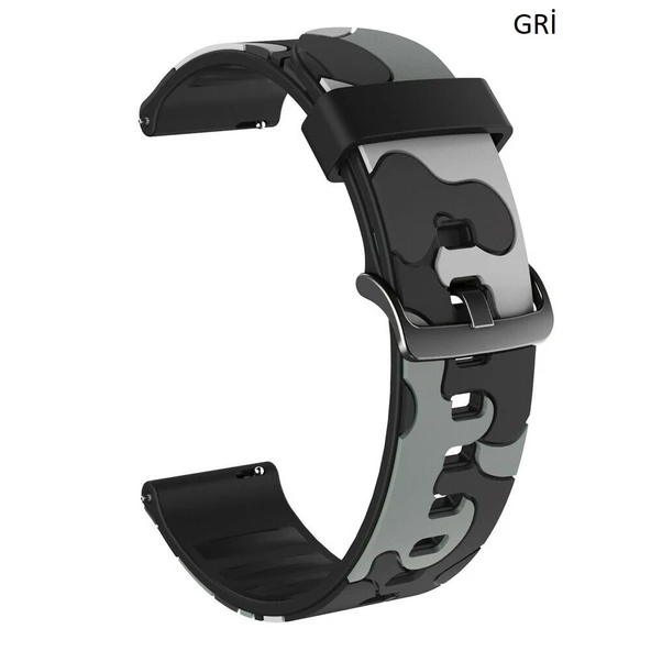 Samsung Gear S3 Classic Frontier Kamuflaj TME Kordon Kayış 22mm - Resim 3