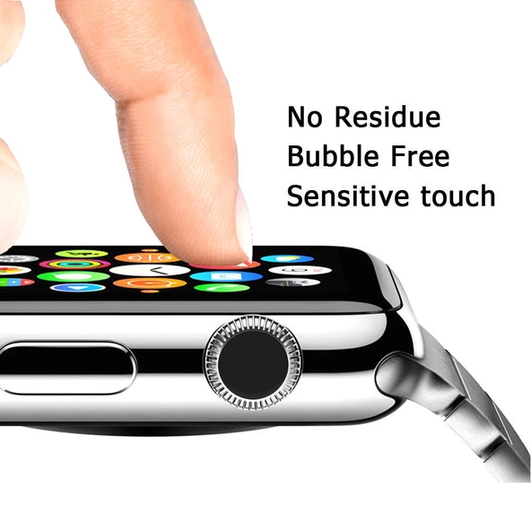 Apple Watch 2 3 ile Uyumlu 38 mm 3D Tam Kaplayan Nano Ekran Koruyucu Filmi - Resim 2