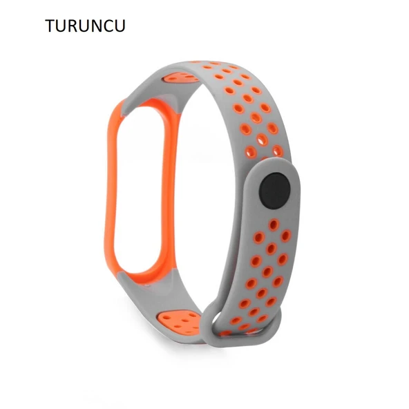Xiaomi Mi Band 3 4 Uyumlu Akıllı Bileklik Kordon Kayış Spor Model - Resim 8