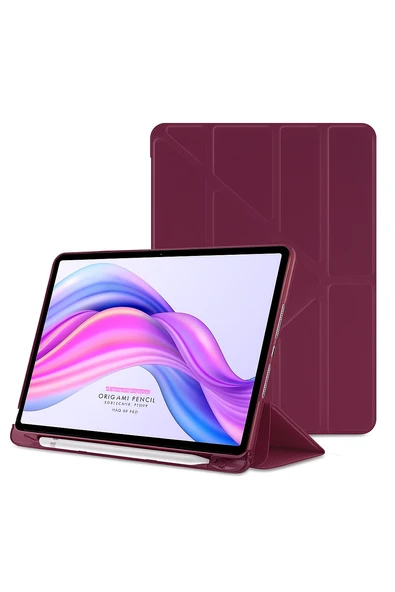 Honor Pad X9 11.5'' Inç 2023 Tablet Uyumlu Kılıf Katlanır Kalemlikli Standlı Uyku Modlu Akıllı Kapak  MÜRDÜM