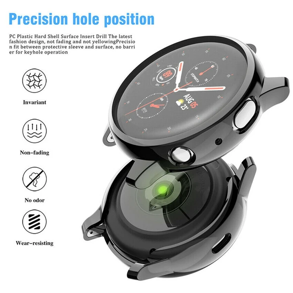 Samsung Galaxy Active 2 44mm Silikon Kapak Kılıf Ekran Koruyucu - Resim 4