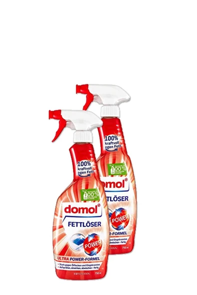 DOMOL Yağ Çözücü Sprey750 ml 2 Adet