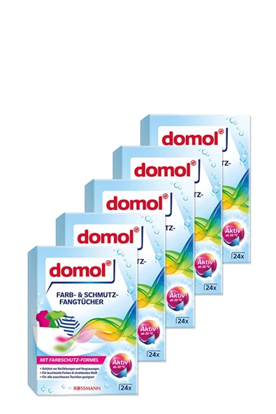 DOMOL Renk Ayırıcı Mendil 24'lü (5 Adet)