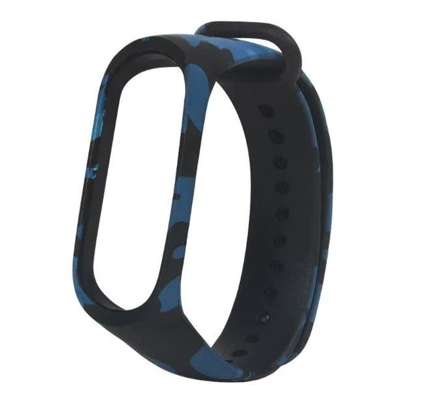 Xiaomi Mi Band 3 ve 4 Akıllı Bileklik Uyumlu Kordon Kamuflaj Desen - Resim 2