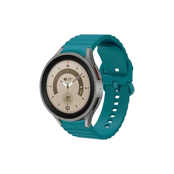 Samsung Galaxy Watch 4 5 6 7 Pro 40 42 44 46 47mm Uyumlu Luna Silikon Kordon - 3