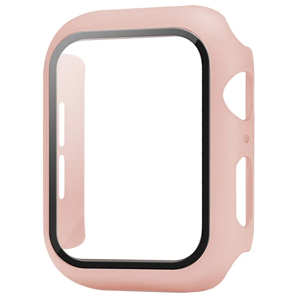 Apple Watch 7 Serisi 41mm Rubber Sert Kapak Kılıf Ekran Koruyucu - 4