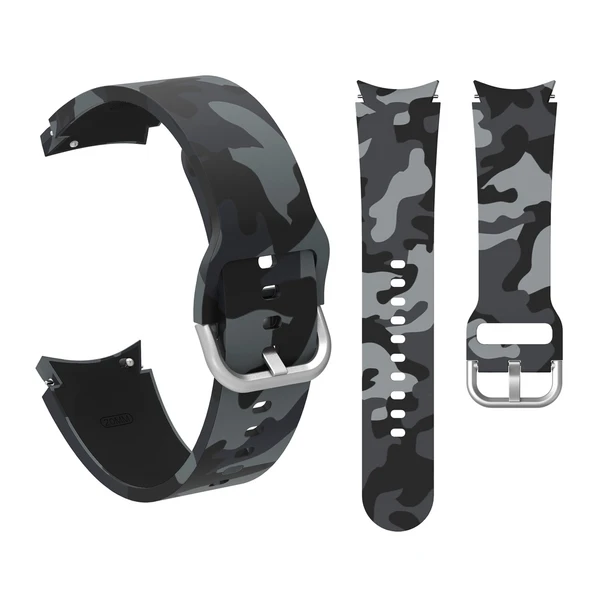 Samsung Galaxy Watch 4 5 6 7 Pro 40 42 43 44 46 47mm Uyumlu Kamuflaj Kordon - Resim 4