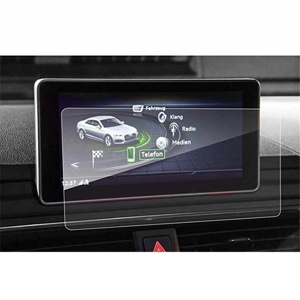 Audi A4 A5 2017 2019 ile Uyumlu Navigasyon Temperli Ekran Koruyucu - 2
