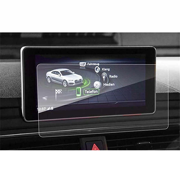 Audi A4 A5 2017 2018 ile Uyumlu Navigasyon Temperli Ekran Koruyucu - Resim 2