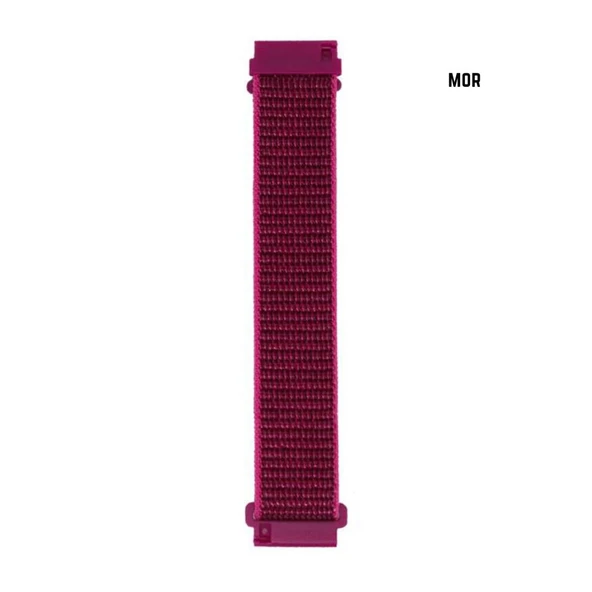 Samsung Gear Watch 3 41mm Active 2 40 44mm Uyumlu Loop Örgü Kordon - Resim 9