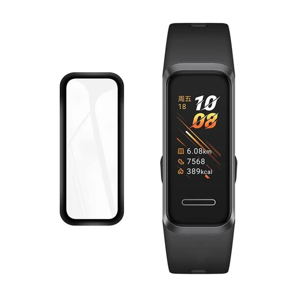 Honor Band 4 5 ile Uyumlu 3D Cam Full Ekran Koruyucu - Resim 3