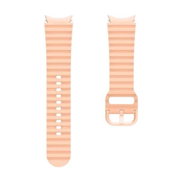 Samsung Galaxy Watch 4 5 6 7 Pro 40 42 44 46 47mm Uyumlu Luna Silikon Kordon - 8
