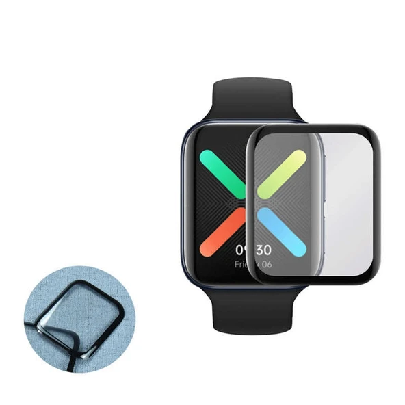 Oppo Watch 41mm ile Uyumlu 3D Cam Full Ekran Koruyucu ürün görseli