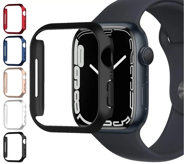 Apple Watch 7 Serisi 41mm Rubber Sert Plastik Kılıf Kapak ürün görseli