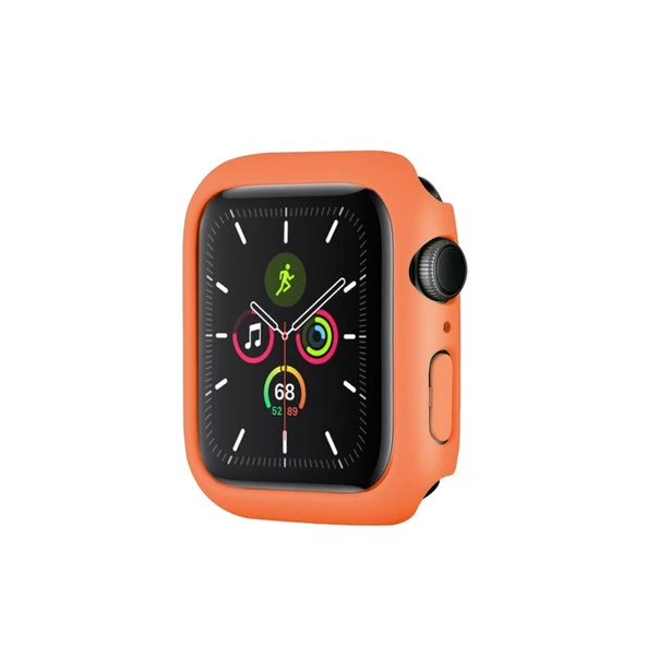 Apple Watch 7 Serisi 45mm Rubber Sert Plastik Mat Kılıf Kapak - Resim 4