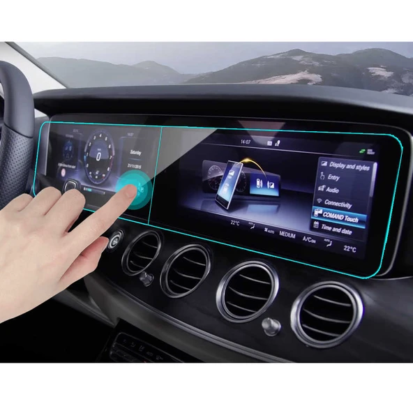 Mercedes GLA Serisi 2020 ile Uyumlu Navigasyon Temperli Ekran Koruyucu - 2