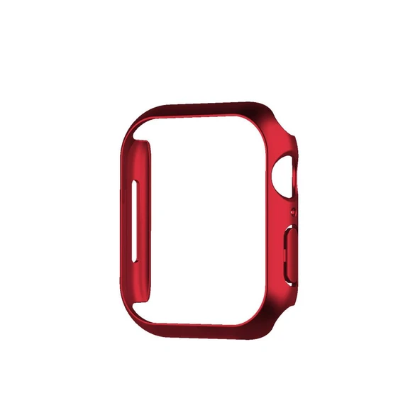 Apple Watch 7 Serisi 41mm Rubber Sert Plastik Kılıf Kapak - Resim 3