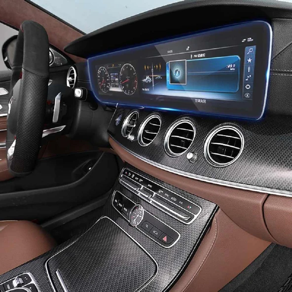 Mercedes E Serisi 2016-2020 ile Uyumlu Navigasyon Temperli Ekran Koruyucu