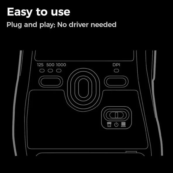 ZOWIE ZA13-DW 4K 4000Hz Küçük Boy Simetrik Kablosuz E-Spor Oyuncu Mouse - Resim 6