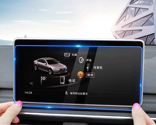 Audi A4 A5 2017 2019 ile Uyumlu Navigasyon Temperli Ekran Koruyucu