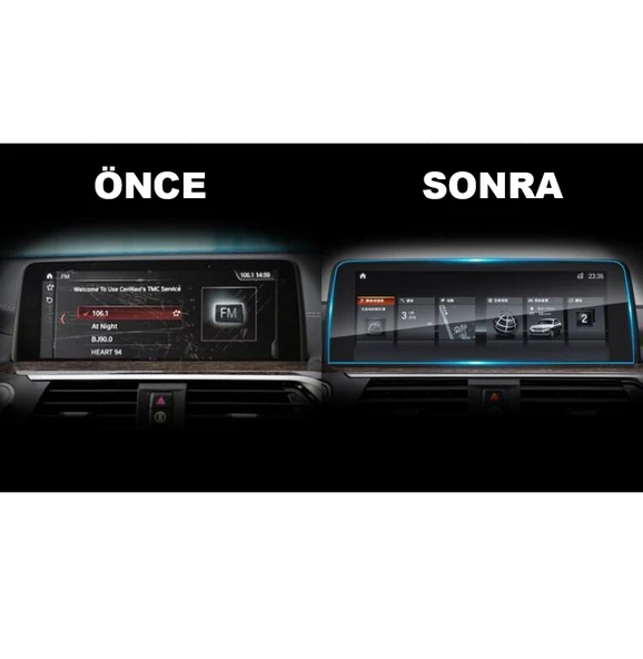 Bmw X3 X4 2020 ile Uyumlu 10.25 inç Temperli Navigasyon Ekran Koruyucu - Resim 4