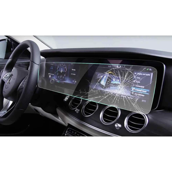 Mercedes A B Serisi 2019-2020 ile Uyumlu Navigasyon Temperli Ekran Koruyucu - 3