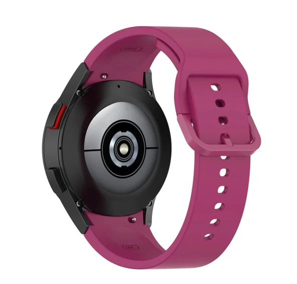 Samsung Galaxy Watch 4 5 6 7 Pro 40 42 43 44 46 47mm Uyumlu Solid Silikon Kordon - Resim 11