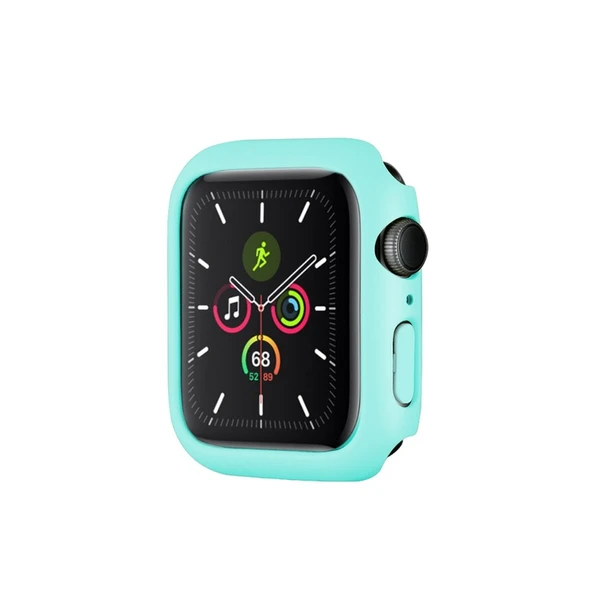 Apple Watch 7 Serisi 41mm Rubber Sert Plastik Mat Kılıf Kapak - Resim 7