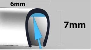 Araç İçi Dışı Geçmeli Koruyucu U Tipi Nikelaj Çıta Yeşil 5mt - 2