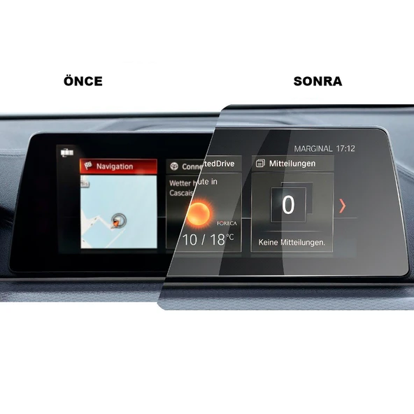 Bmw 5 6 Seri 2018-2020 ile Uyumlu 10.25 inç Temperli Navigasyon Ekran Koruyucu - 2