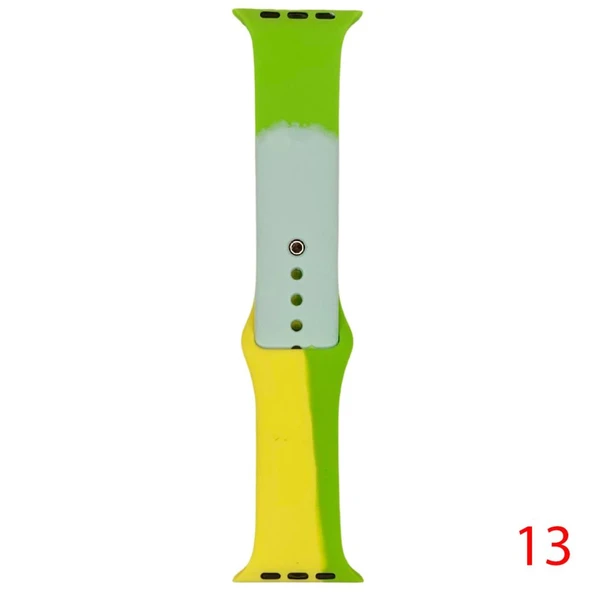 Apple Watch 7 8 9 10 Seri 40 41 42mm Uyumlu Unity Silikon Kordon - Resim 12