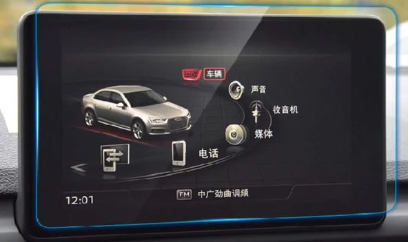 Audi A4 A5 2020 ile Uyumlu Navigasyon Temperli Ekran Koruyucu