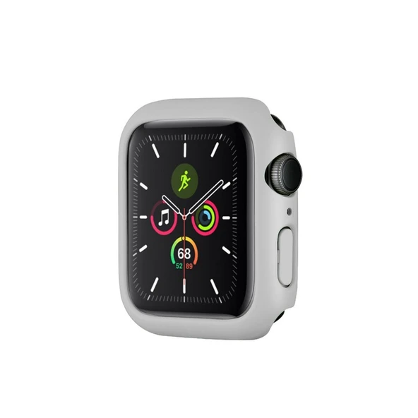 Apple Watch 7 Serisi 45mm Rubber Sert Plastik Mat Kılıf Kapak - Resim 5