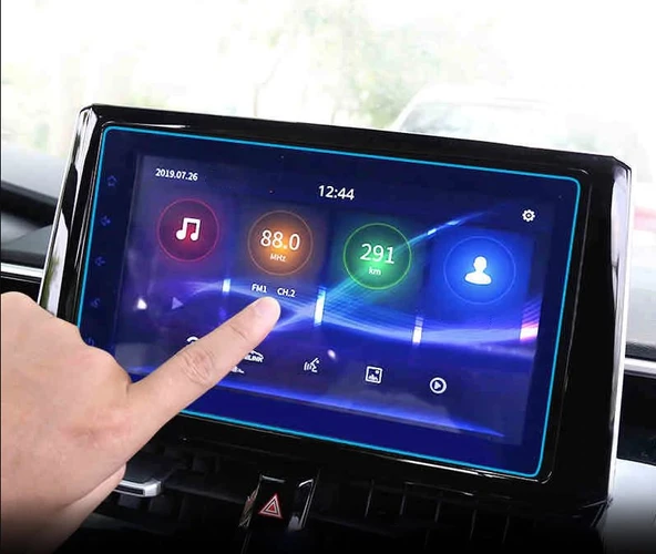 Toyota Corolla 2019 ile Uyumlu Navigasyon Temperli Ekran Koruyucu - 2
